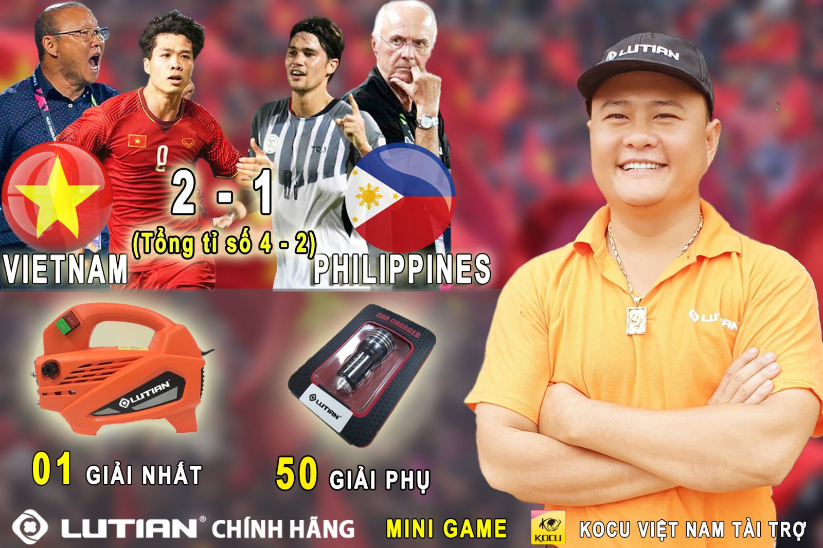 Kết quả trận bán kết lượt về AFF Cup 2018 Việt Nam - Philippines