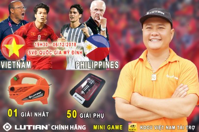 Lutian Việt Nam thông báo kết quả Mini Game dự đoán tỉ số trận Bán kết lượt về AFF Cup 2018 giữa Việt Nam - Philippines