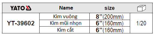 BỘ KÌM CÁCH ĐIỆN 3 CHI TIẾT