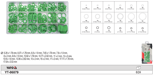 Bộ phớt cao su tổng hợp 270 chi tiết Yato YT-06879